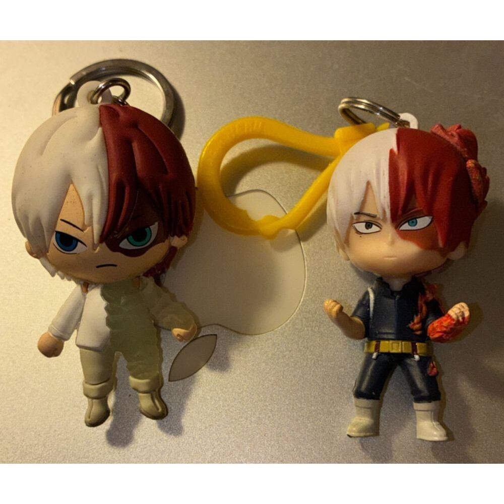 Anime My Hero Academia Todoroki 3D Blind Bag & Fire Variant Figure Keychains